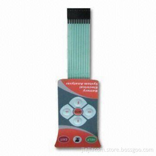 Membrane Switch with 25 to 100mA Contact Current and 2 to 24V Voltage Rating